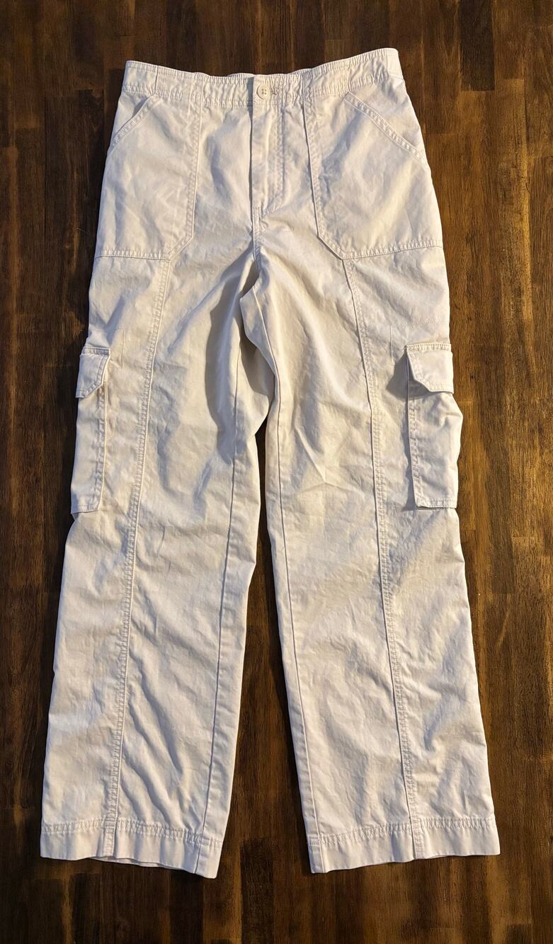 Abercrombie Size 6 / 28 Cargo Pants Wide Leg 90's Cotton Twill High Rise Utility